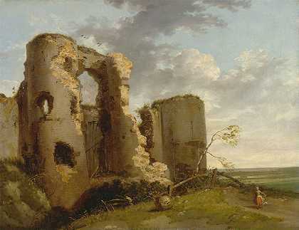 约翰·汉密尔顿·莫蒂默的《萨塞克斯佩文西城堡西门》