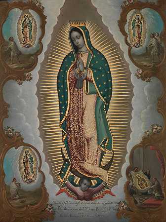 尼科拉斯·恩里克斯的《瓜达卢佩圣母与四个幻影》
