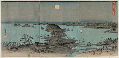 AndōHiroshige的《金泽夜景八景》