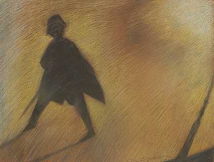 Léon Spilliert的《美丽一天的结束》背光图