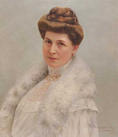 鲁道夫·斯沃博达的《西格尔夫人肖像》
