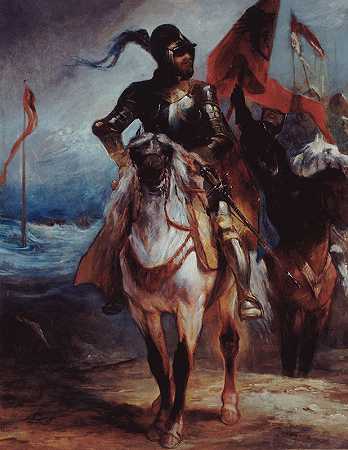 “爱德华率领军队的骑士——亚历山大·奥迪尔