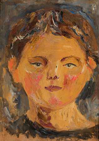 塔德乌什·马科夫斯基的《小女孩的头像》