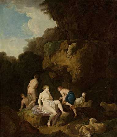 克里斯蒂安·威廉·恩斯特·迪特里希的《洞穴中的睡莲》