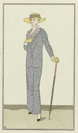 《时尚与时尚杂志》，1912年，巴黎服装，第7期，伯纳德·布特·德蒙维尔