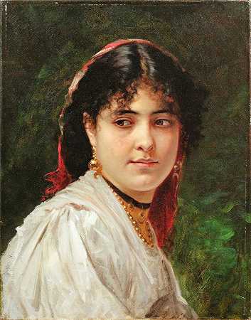 亚历山大·卡巴内尔的《意大利年轻女子肖像》