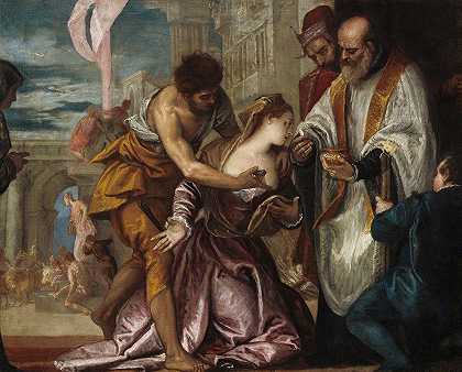 保罗·维罗内斯的《圣露西的殉难和最后圣餐》