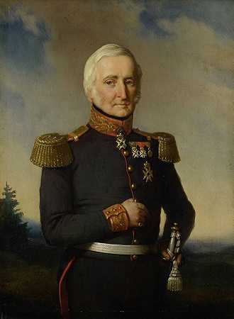 惠伯特·杰拉德男爵纳胡伊斯·范·伯格斯特（1782-1858），荷兰东印度群岛理事会成员，穿着巴斯蒂安·德·普尔（Bastian De Poorter）的蒂图莱尔少将制服
