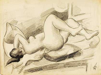 卡尔·纽曼（Carl Newman）的《躺卧女性裸体VI》