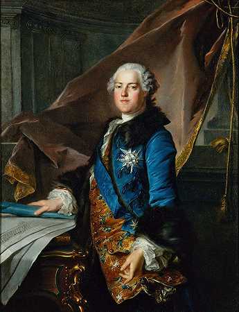 肖像Abel Poisson，Marigny侯爵