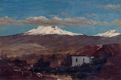 弗雷德里克·埃德温·丘奇（Frederic Edwin Church）从厄瓜多尔里奥班巴（Riobamba）拍摄的奇姆博拉佐山（Mount Chimborazo）
