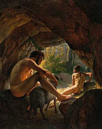 克里斯托弗·威廉·埃克斯伯格的《尤利西斯逃离波利菲摩斯洞穴》
