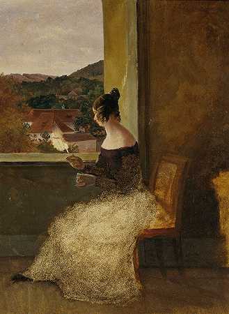 弗里德里希·卢斯（Friedrich Loos）的《窗外女士与斯宾诺肯》