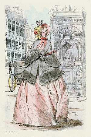 “19世纪女性时尚1851年，亨利·布特