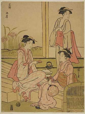 “第五个月（Gogatsu），出自Chōbunsai Eishi的《十二个月（Juni toki）》系列