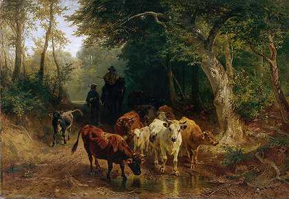 弗里德里希·沃尔茨的《秋天牛群的回归》