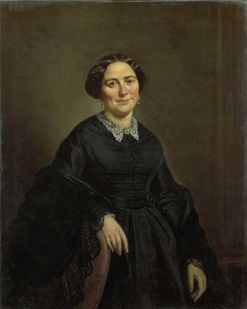 ”约翰娜·克里斯蒂娜·比伦坎普（1820-90）。莫里茨·卡利施《科内利斯的妻子》