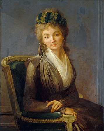 路易斯·利奥波德·博伊利（Louis Léopold Boilly）对露西尔·德斯穆林斯（Lucile Desmoulins）的推定肖像