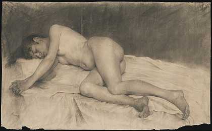 Jozef Hanula的《说谎的裸体女性》