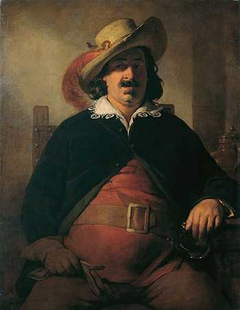 弗里德里希·冯·阿默林（Friedrich von Amerling）的风景画家伊格纳兹·拉法尔特饰法斯塔夫