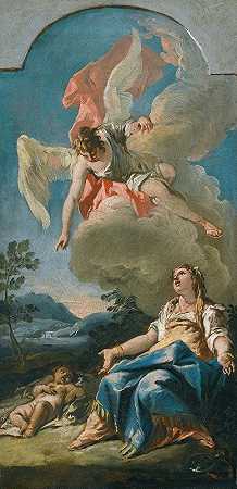 加斯帕雷·迪齐亚尼的《夏甲与天使》