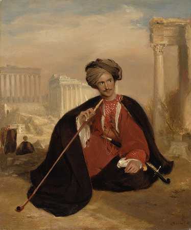 安德鲁·格迪斯（Andrew Geddes）的《查尔斯·莱诺克斯（Charles Lenox Cumming Bruce）身穿土耳其服装》