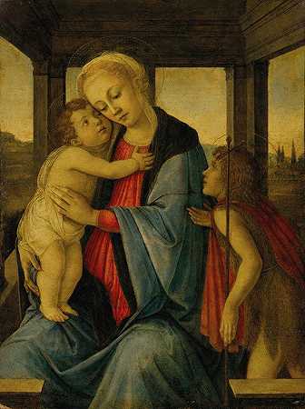 桑德罗·波提切利（Sandro Botticelli）的《圣母与孩子与婴儿圣约翰施洗者》