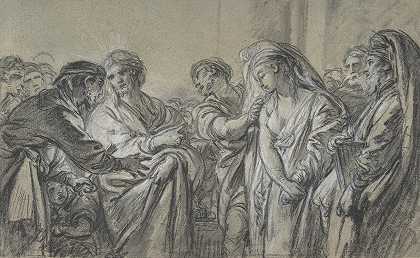 弗朗索瓦•布歇（François Boucher）的《基督与被通奸的女人》