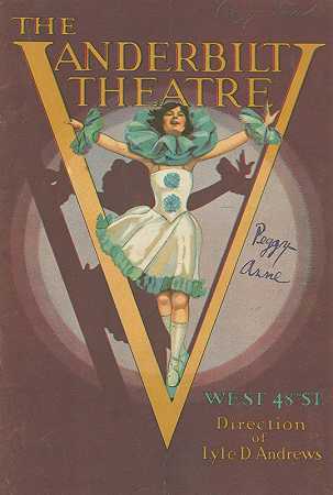 “佩吉·安的节目，日期为1927年6月6日，由者在范德比尔特剧院演出