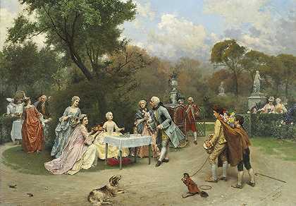 《凡尔赛花园里的公主》by雷蒙多·德·马德拉佐和加雷塔