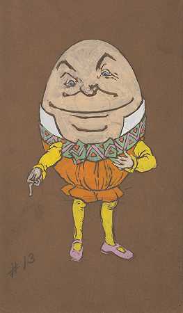威廉·潘哈洛·亨德森（William Penhallow Henderson）的《汉普蒂·达姆蒂》（Humpty Dumpy，1915年为爱丽丝梦游仙境设计服装）