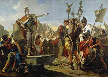 乔瓦尼·巴蒂斯塔·蒂埃波罗的《泽诺比亚女王向士兵致辞》