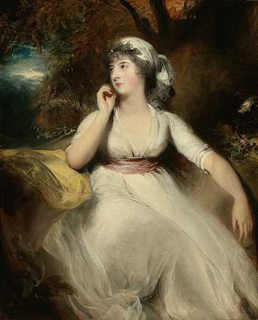 托马斯·劳伦斯爵士《塞琳娜·佩克韦尔小姐，后来的乔治·格罗特夫人肖像》（1775-1845）
