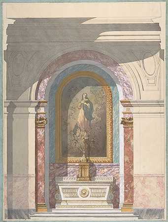 Jules Edmond Charles Lachaise的《祭坛设计》