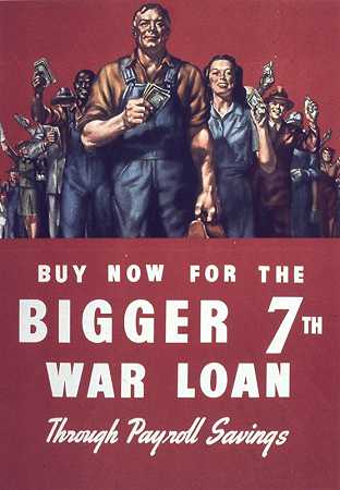 “通过者的工资储蓄立即购买更大的第七次战争贷款”