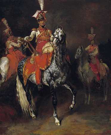 《拿破仑帝国卫队的骑马号手》（Théodore Géricault）