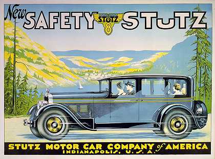 “New safety Stutz Stutz 8.Stutz Motor Car Company of America，Indianapolis，美国
