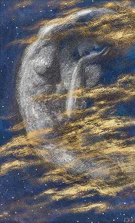 爱德华·罗伯特·休斯的《疲惫的月亮》