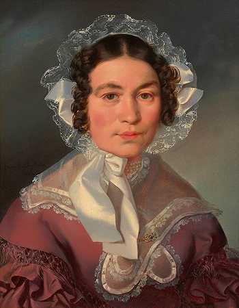 “玛丽亚·安娜·伯格哈特，née Stark（1777-1857），弗朗茨·多比亚肖夫斯基著