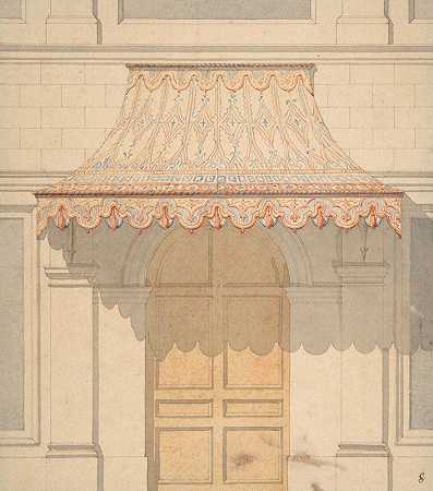 Jules Edmond Charles Lachaise的摩尔风格的门上遮阳篷设计