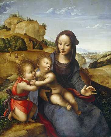 费尔南多·亚涅斯·德·拉·阿尔梅迪纳的《圣母与圣婴圣约翰》