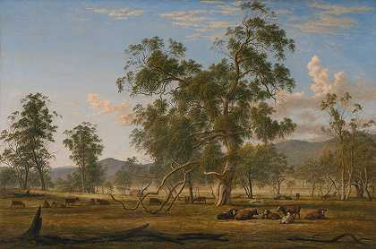 约翰·格洛弗的《帕特代尔风景与牛》