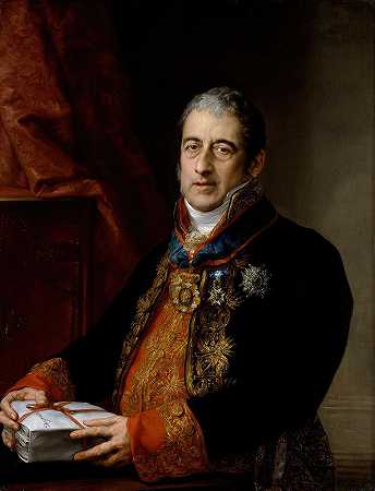维森特·洛佩斯·波塔尼亚的胡安·米格尔·德·格里哈尔巴肖像