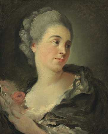 《一个年轻女人的肖像，大概是玛丽·塞雷斯·科伦布》，让·奥诺雷·弗拉戈纳尔著