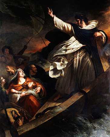圣托马斯·阿奎那在风暴中宣扬对上帝的信任
