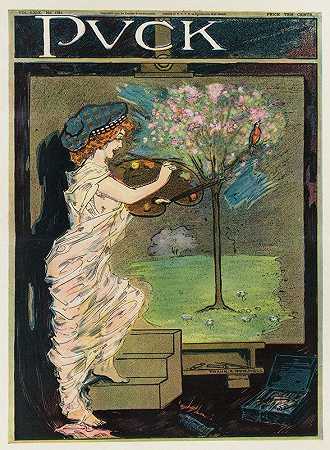 “春天小姐，弗兰克·阿瑟·南基维尔的艺术家