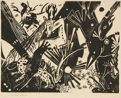海因里希·坎彭登克的《马、鹿和鹿的作曲》