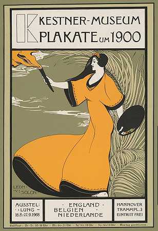 Léon Victor Solon的“Plakat um 1900”