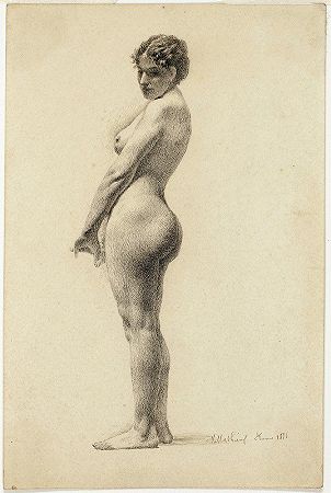 Marie Mathieu的《站立的裸体女性》