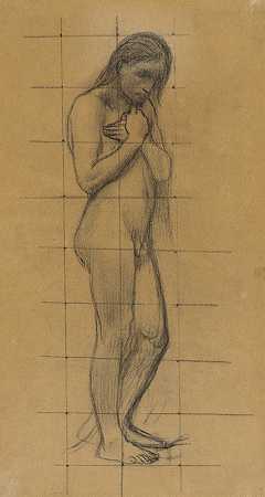 Pierre Puvis de Chavannes的《站着的裸男》